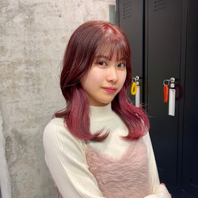 【藤沢髪質改善】ピンクインナーカラー