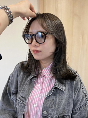 シークレットハイライトで透明感カラー