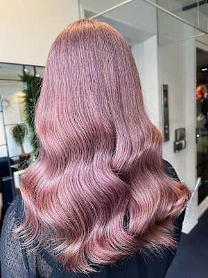 【W_SALON 河原町】ピンクラベンダー/艶髪/髪質改善