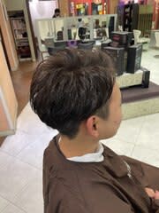 メンズカット×パーマ×カラー