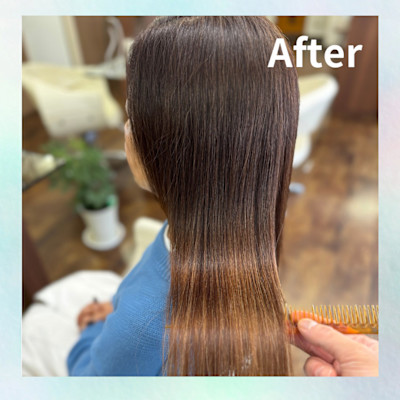 白髪染め×髪質改善