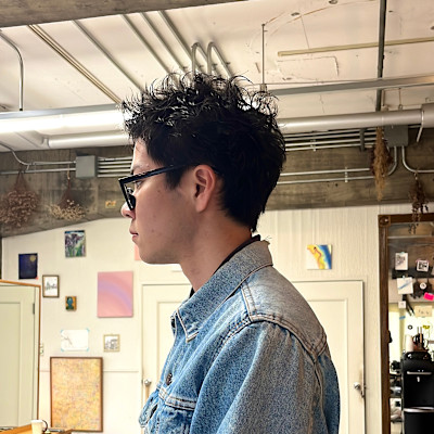 ピンパーマ、スパイキーショート