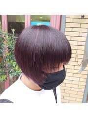 ピンクバイオレットボブ