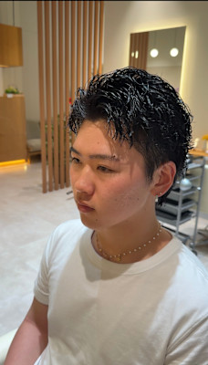 メンズショートパーマ