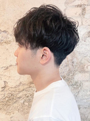 【Flor_上大岡】*メンズマッシュ+フェザーパーマ*
