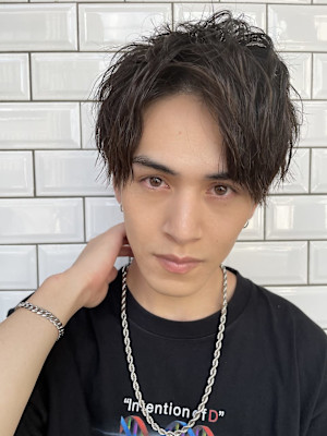 【メンズ圧倒的モテヘア】爽やかパーマモテヘアスタイル【新富町