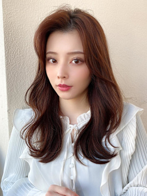 イメチェン姫カットレイヤーロングニュアンスカラー美髪