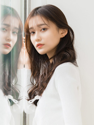 【S.BROOM天王寺店】シースルーロングレイヤースタイル