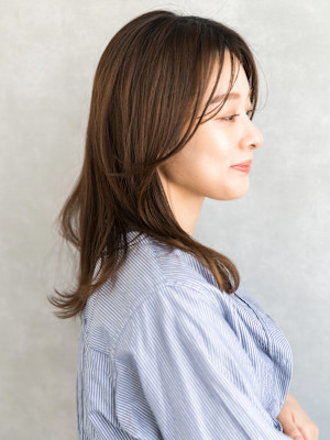 【S.BROOM天王寺店】韓国風くびれレイヤースタイル