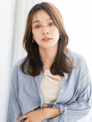 【S.BROOM天王寺店】韓国風くびれレイヤースタイル