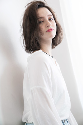 【S.BROOM天王寺店】ゆるふわボブ×ラフスタイル