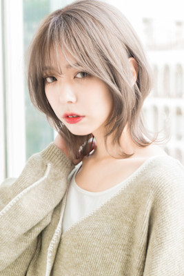 【S.BROOM天王寺店】くびれミディアムレイヤースタイル