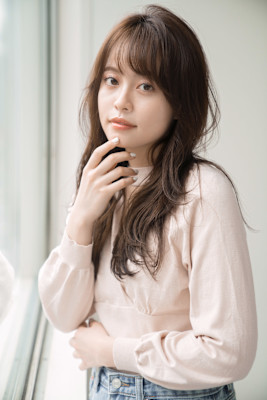 【S.BROOM天王寺店】韓国風くびれレイヤースタイル