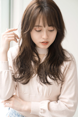 【S.BROOM天王寺店】韓国風くびれレイヤースタイル