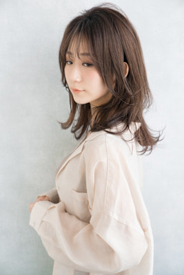 【S.BROOM】シースルーバングレイヤースタイル