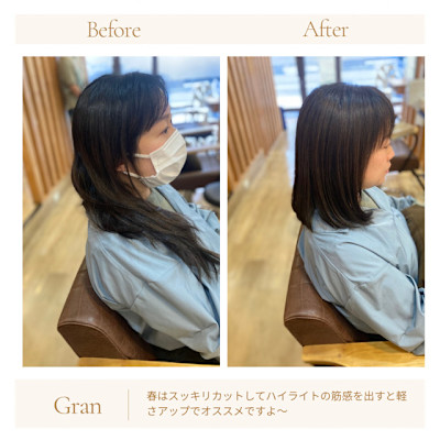 お客様髪質改善データ1755（ハイライト）