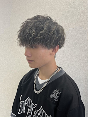 【平山明樹】お洒落メンズパーマ/縦落ちスパイラルパーマ