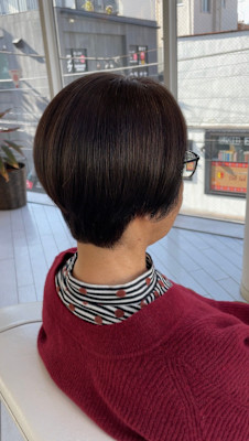 アフター → ビフォア　右にスワイプ【白髪染め/脱白髪染め】