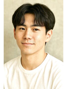 ブルーカラー　波打ちパーマ　韓流ヘア　RK