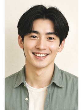 ブルーブラック 韓国ヘア ニュアンスパーマ　ST