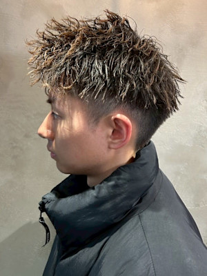  ツイスパ ツーブロック  メンズパーマ 刈り上げ