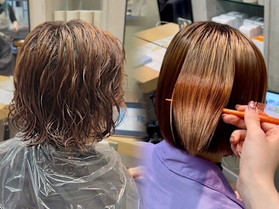 【藤沢髪質改善】ブリーチ×酸性縮毛矯正