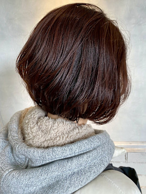 大人ミディアムボブ 髪質改善トリートメント 30代 40代 