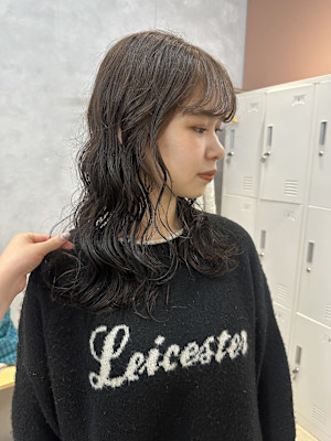 【能田　花音】大きめウェーブ