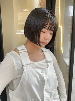 【松本　華】シンプルの中にこだわりを詰め込んだボブ☆