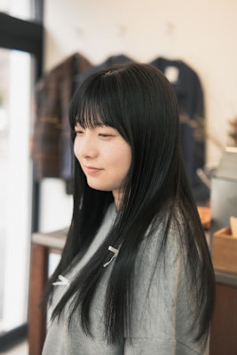 髪質改善シークレットカラー/アッシュグレー