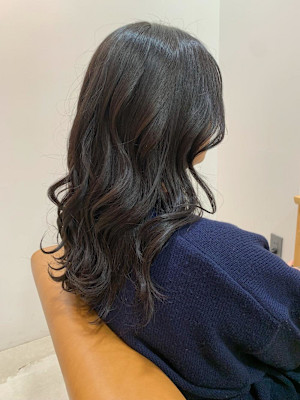 ナチュラル暗髪染め　【青木奈那】