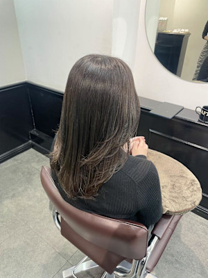 ハッシュカット/レイヤーカット/ミディアムレイヤー