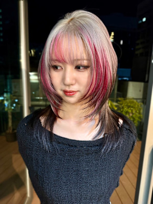 ルーツカラー　デザインカラー　ハイトーン　原宿/表参道