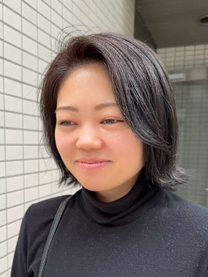 ハイライト×外ハネボブカット/ボブカット/ショート/ボブヘア