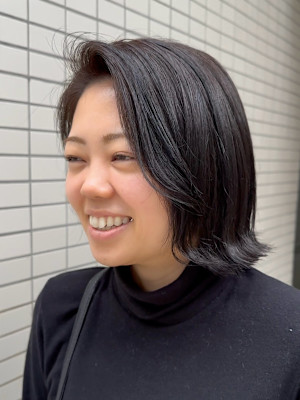 ハイライト×外ハネボブカット/ボブカット/ショート/ボブヘア