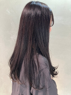 ロングレイヤー＋透明感カラー