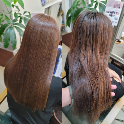 髪質改善トリートメント×縮毛矯正 Wealth×スタイル