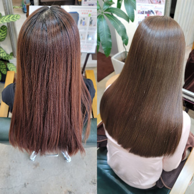 髪質改善トリートメント×縮毛矯正 Wealth×スタイル