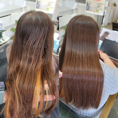 髪質改善トリートメント×縮毛矯正 Wealth×スタイル