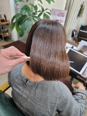 髪質改善トリートメント×縮毛矯正 Wealth×スタイル