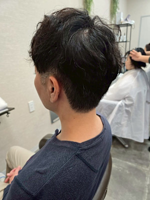 メンズカット/パーマ/グレイカラー/鎌取駅/韓国風/白髪染め