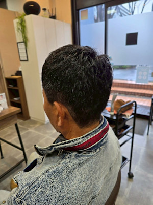 メンズカット/パーマ/グレイカラー/鎌取駅/韓国風/白髪染め