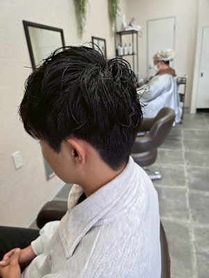 メンズカット/パーマ/グレイカラー/鎌取駅/韓国風/白髪染め