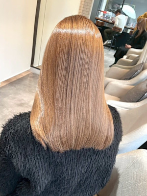 ベージュカラーハイトーンカラー髪質改善トリートメント札幌