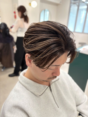 メンズバレイヤージュ（ハイライトデザインカラー）札幌駅