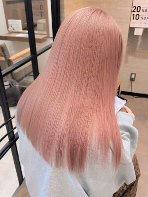 美髪髪質改善トリートメント/似合わせカット/ハイトーンピンク