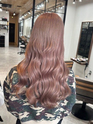 美髪髪質改善トリートメント/似合わせカット/ハイトーンピンク