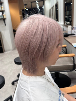 美髪髪質改善トリートメント/似合わせカット/シアーピンク