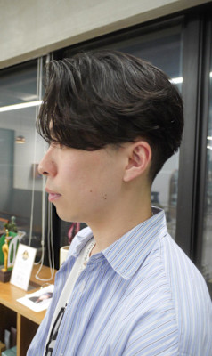 ニュアンスパーマ/センターパート