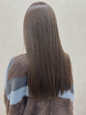 美髪髪質改善トリートメント/シアーグレージュ/フェミニンロン